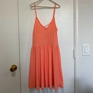 Coral ballerna dress